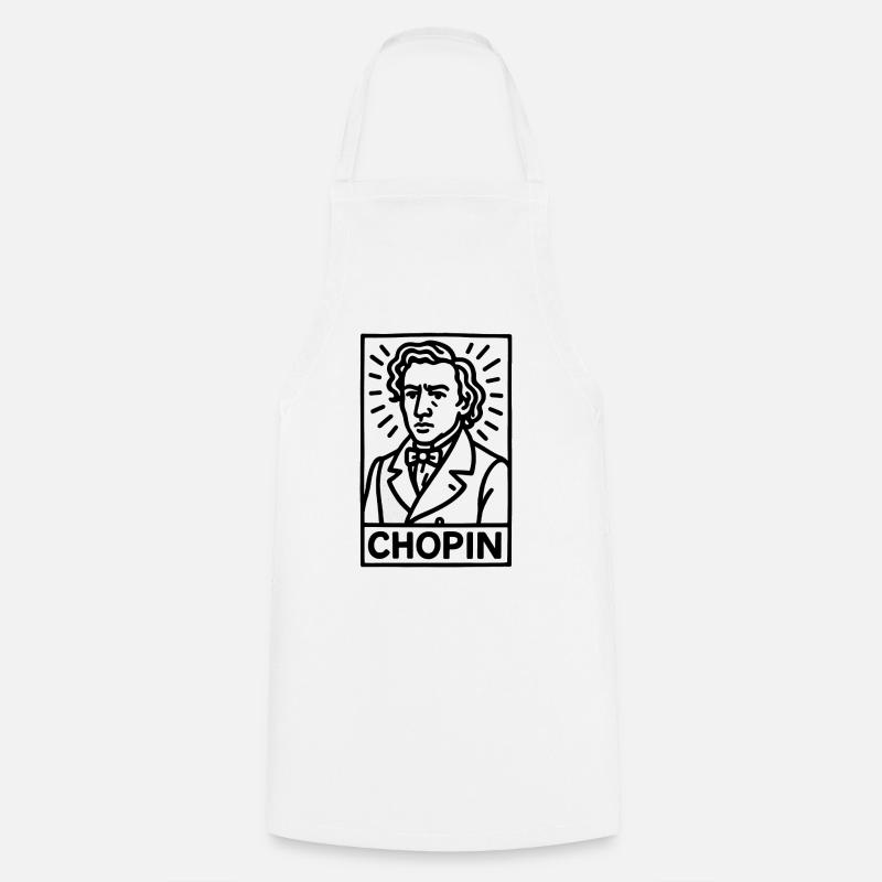 Frédéric Chopin - Kochschürze - Weiß