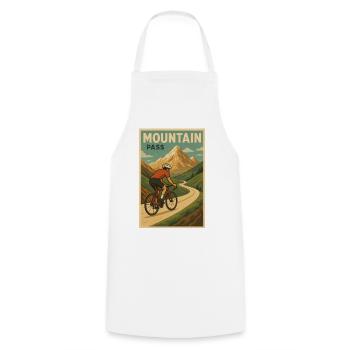 Vélo Passage col Montagne - Tablier de cuisine - blanc - Devant - AI Model Male 185 dark (185cm)
