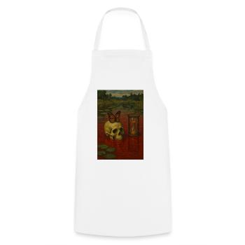 Time won’t wait - Cooking Apron - white - Front - AI Model Male 185 dark (185cm)