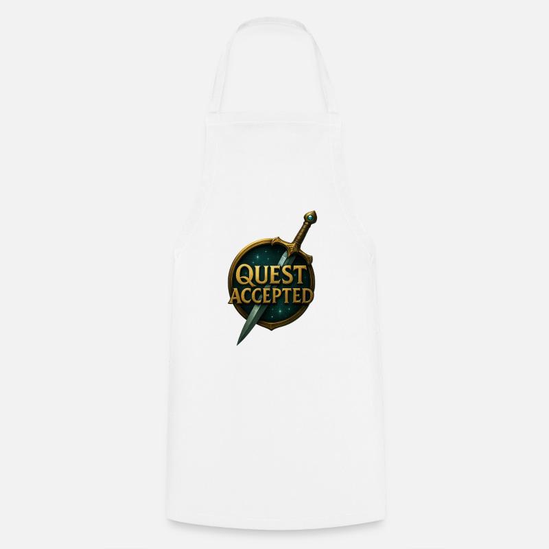 Quest_Accepted - Tablier de cuisine - blanc