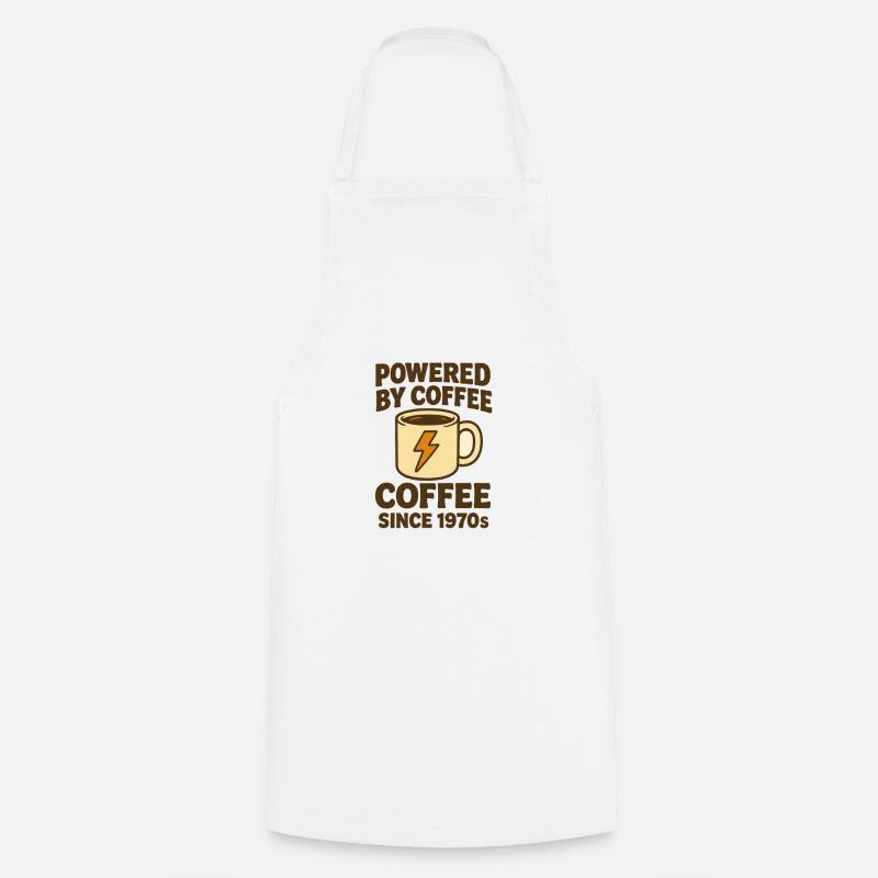 Puissance du café - Tablier de cuisine - blanc