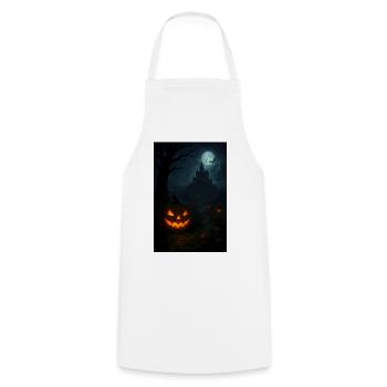 Halloween Horror Jack o Lantern - Kochschürze - Weiß - Vorne - AI Model Male 185 dark (185cm)