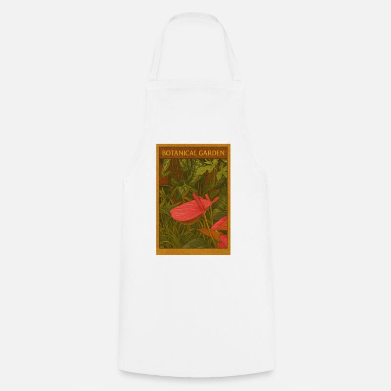 Illustration d’insecte de jardin botanique - Tablier de cuisine - blanc