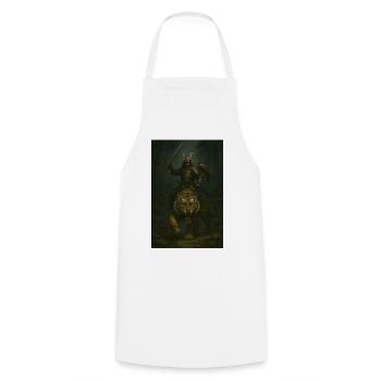 Samurai and Tiger Warrior – Epic Art - Cooking Apron - white - Front - AI Model Male 185 dark (185cm)