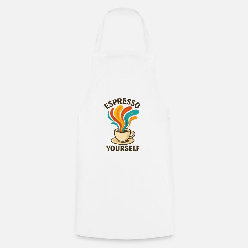 Espresso vous-même - Tablier de cuisine - blanc
