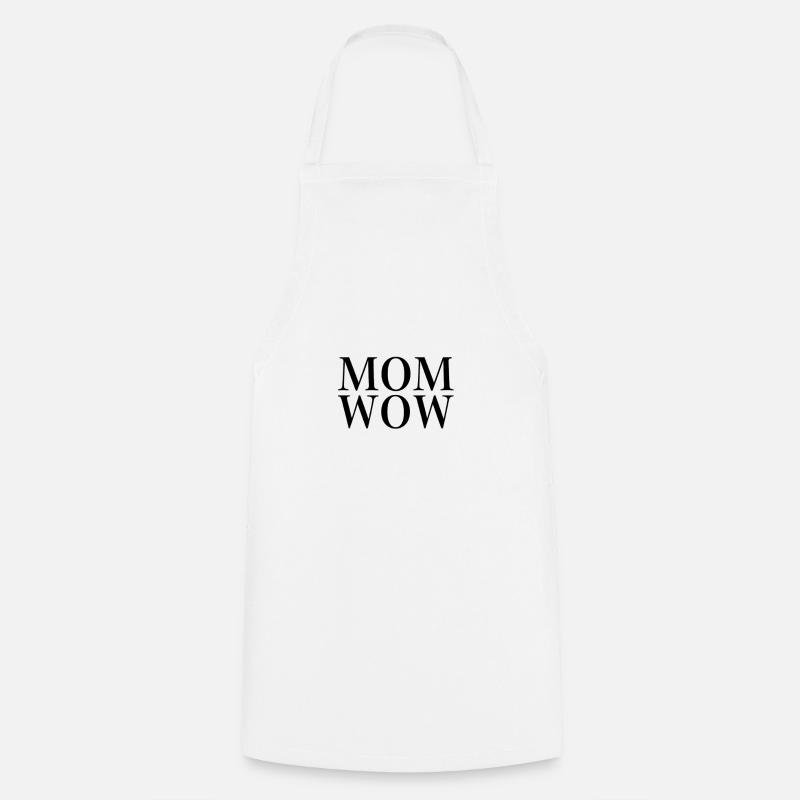 MAMAN WOW - Tablier de cuisine - blanc