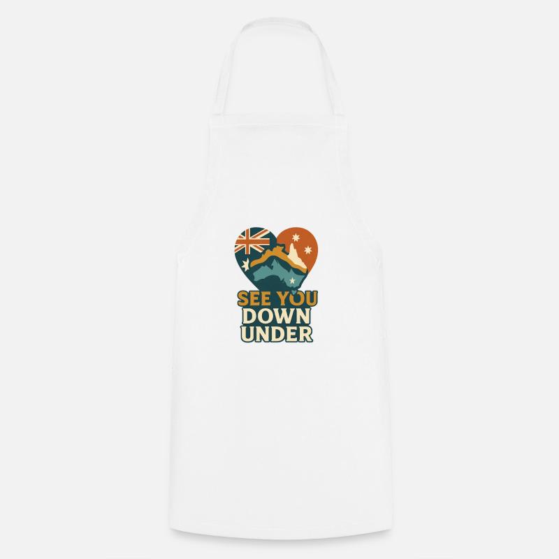 See You Down Under – Australia Shirt - Cooking Apron - white
