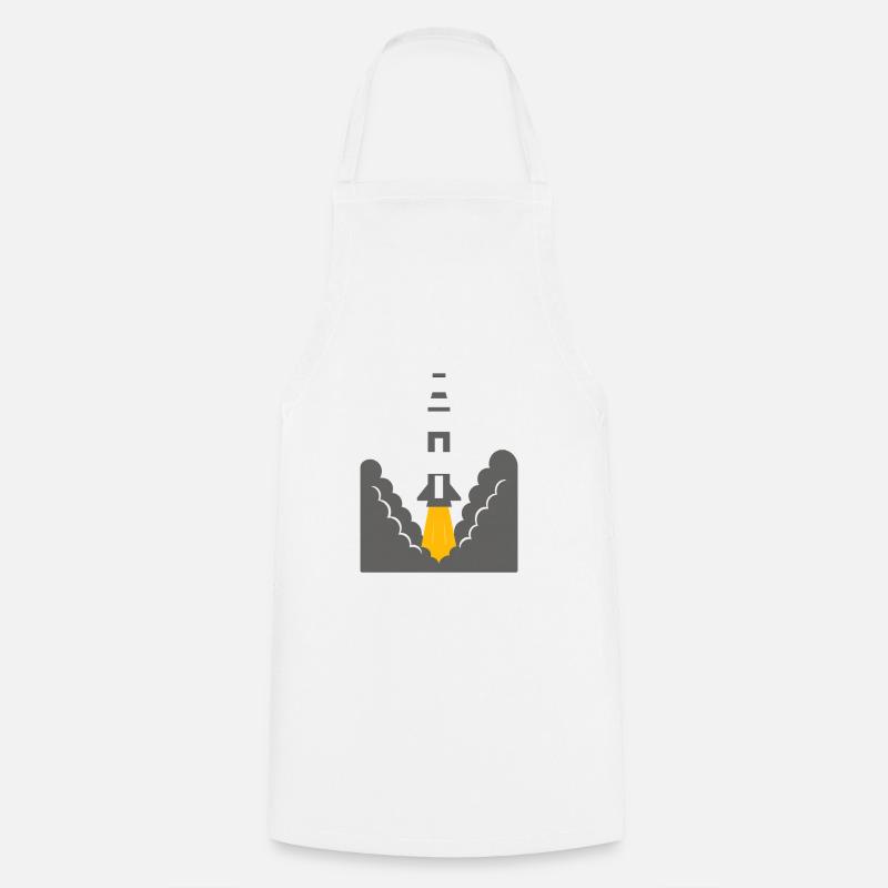 Lancement de fusée - Tablier de cuisine - blanc