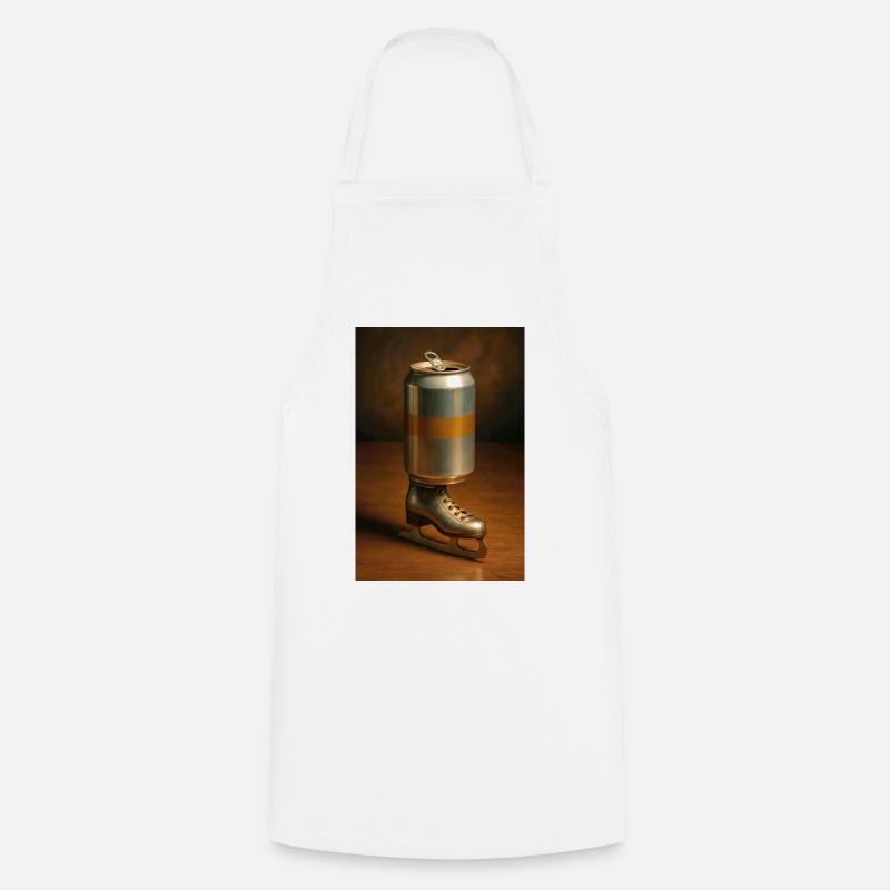 Can and skate - Cooking Apron - white