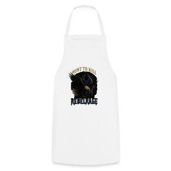 Wild Eagle Rebel Rage Design - Tablier de cuisine - blanc - Devant - AI Model Male 185 dark (185cm)