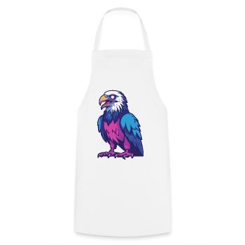 Eagle Halloween Zombie - Cooking Apron - white - Front - AI Model Male 185 dark (185cm)