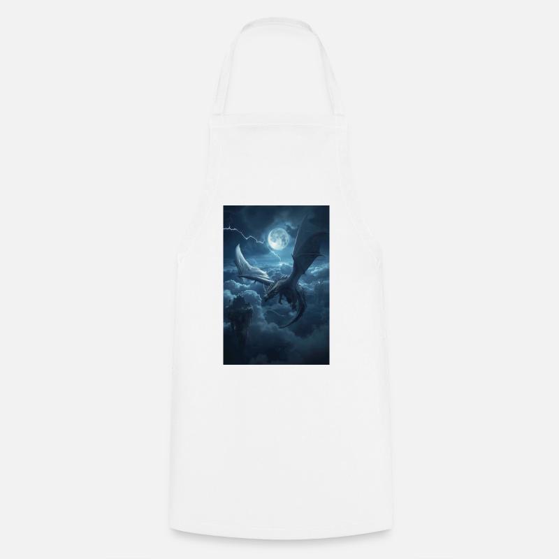 The Last Skyborn Dragon - Cooking Apron - white