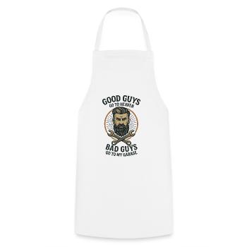Les bons gars vont au paradis - Tablier de cuisine - blanc - Devant - AI Model Male 185 dark (185cm)