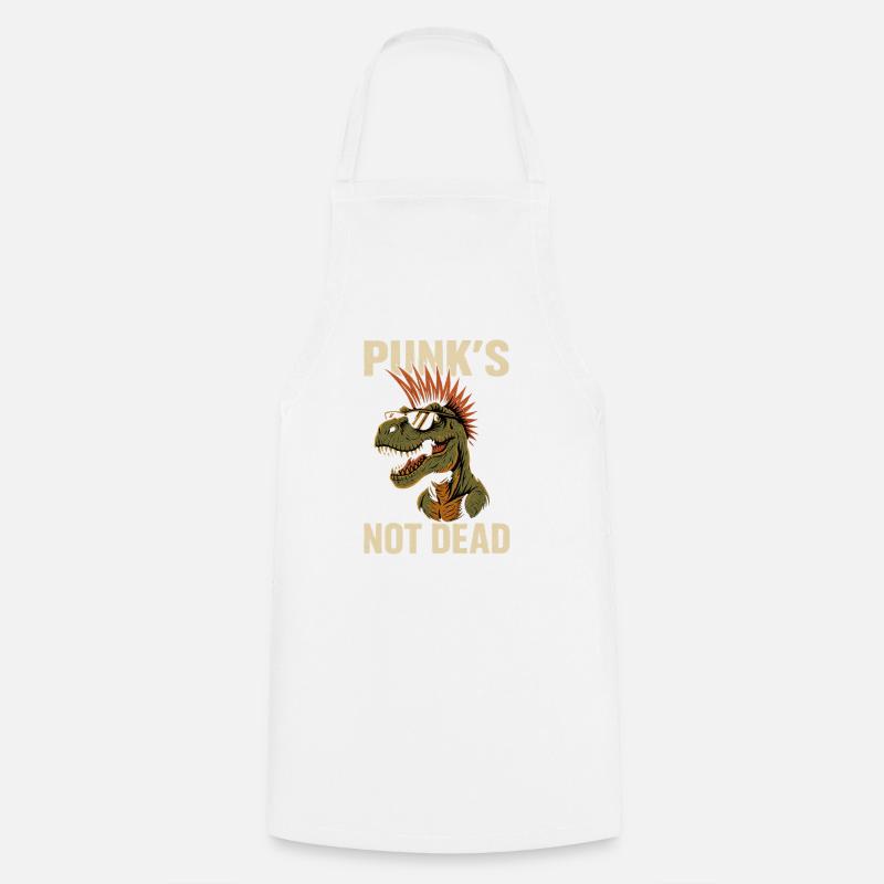 Punk T-Rex - Kochschürze - Weiß