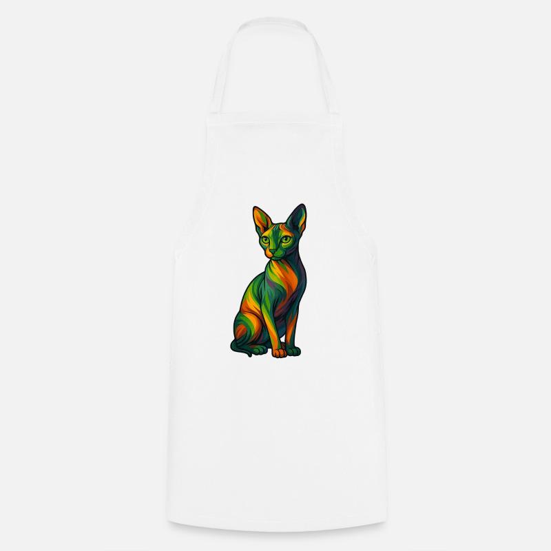 Sphynx - Kochschürze - Weiß