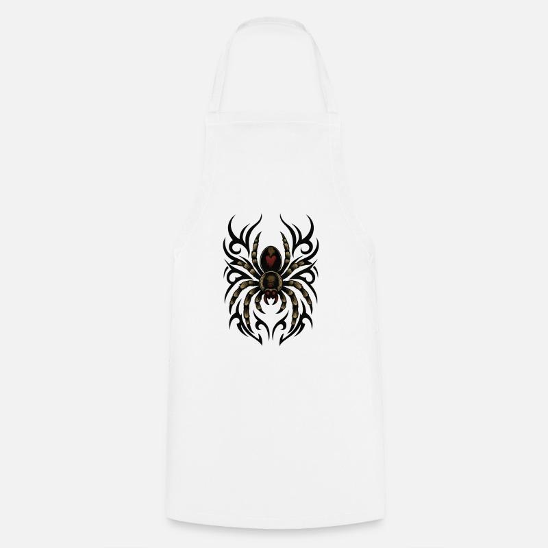 Fancy Tribal Spider - Cooking Apron - white