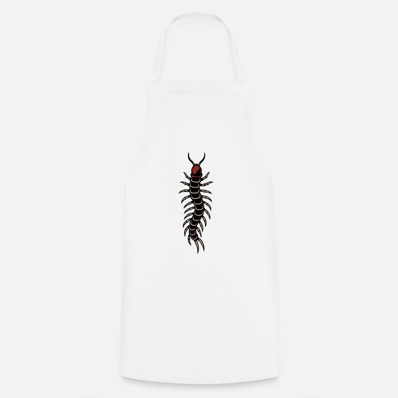 Mille-pattes - Tablier de cuisine - blanc