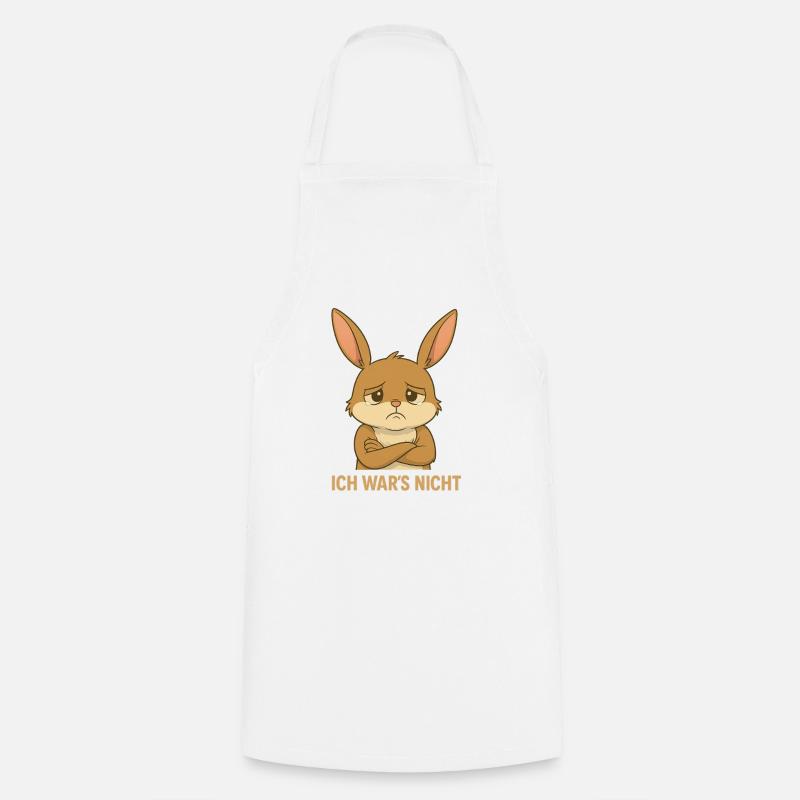 Ce n’était pas moi lapin - Tablier de cuisine - blanc