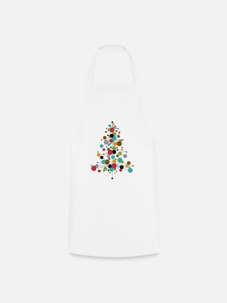 Have a Cool Yule! – Retro Weihnachtsdesign - Kochschürze - Weiß