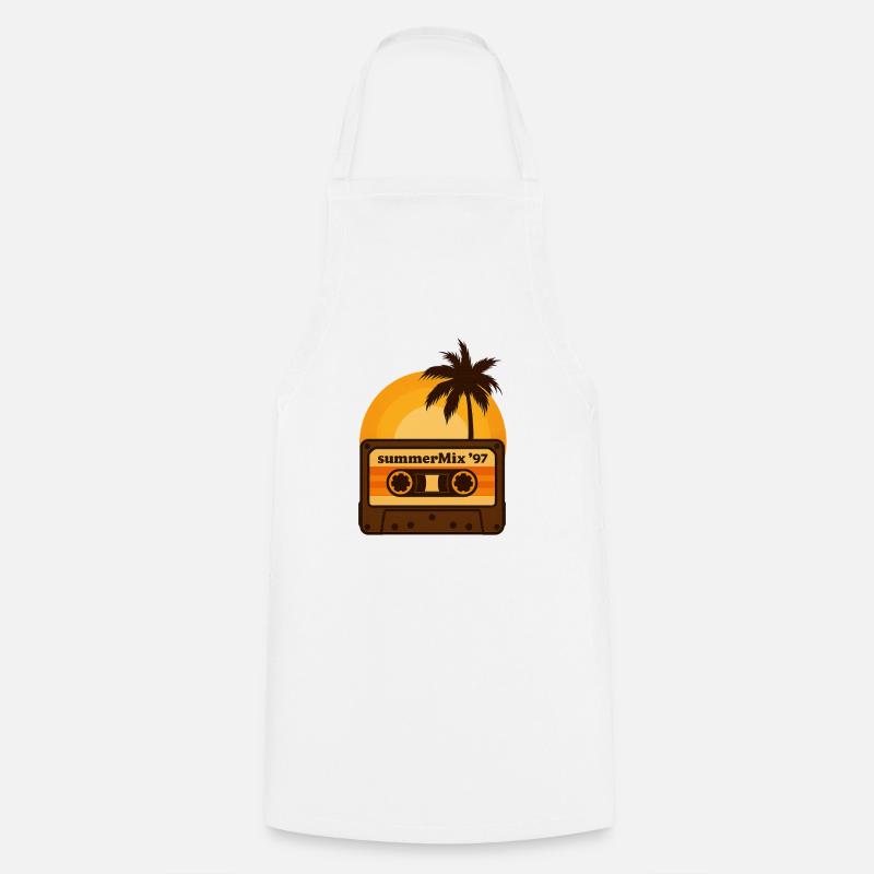 Cassette Sunset Tape - Cooking Apron - white