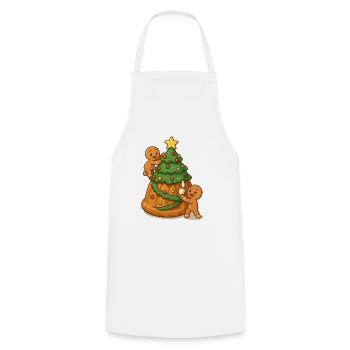 Gingerbread men mannele alsace kougelhopf - Cooking Apron - white - Front - AI Model Male 185 dark (185cm)