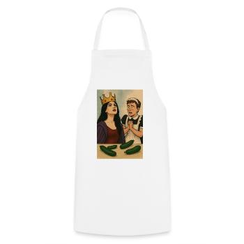 Ambiance reine - Tablier de cuisine - blanc - Devant - AI Model Male 185 dark (185cm)