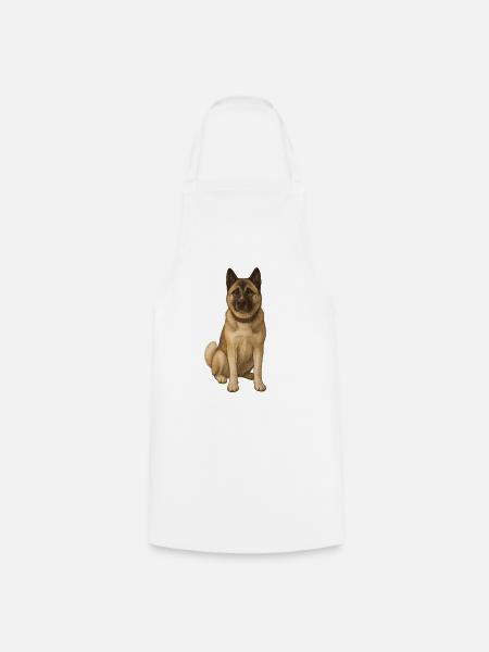 American Akita Holly - Kochschürze - Weiß