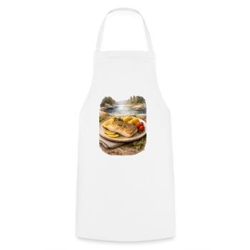 Dons du Grand Nord - Makcyn - Tablier de cuisine - blanc - Devant - AI Model Male 185 dark (185cm)