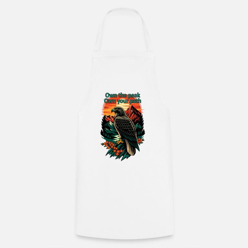Own the Peak Eagle Path - Cooking Apron - white