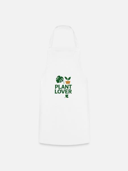 Plant Lover Monstera Topfpflanze - Kochschürze - Weiß