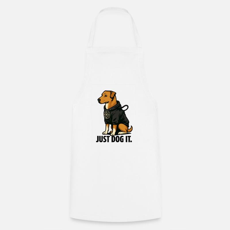 Just Dog It - Cooking Apron - white