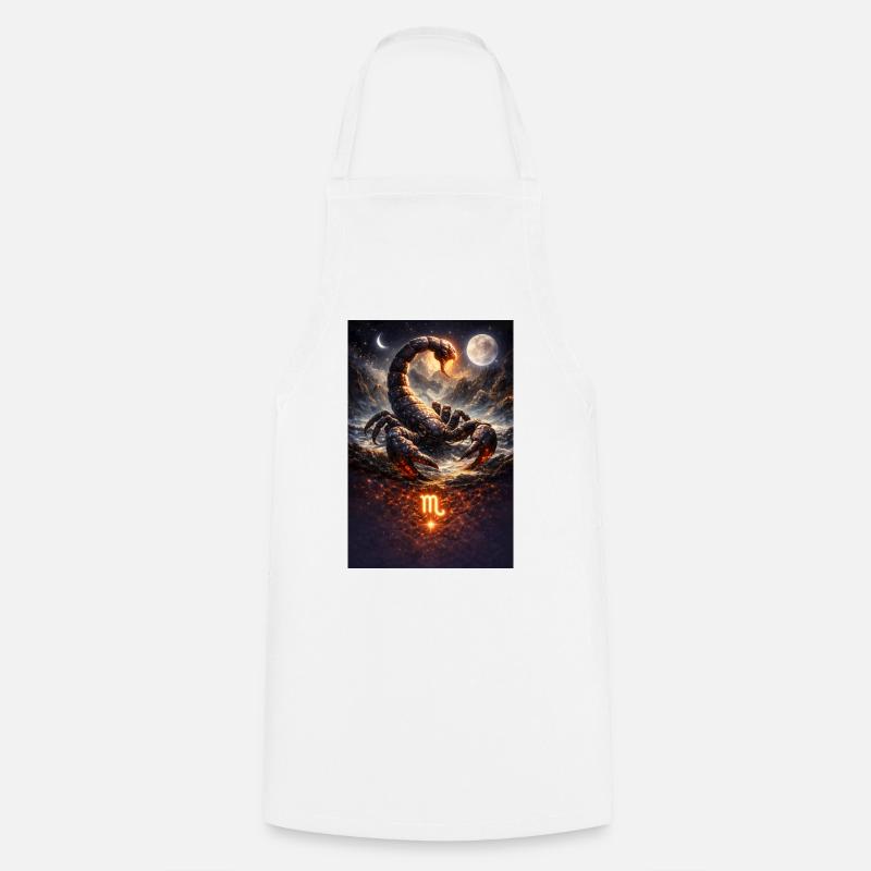 Scorpion - Cooking Apron - white