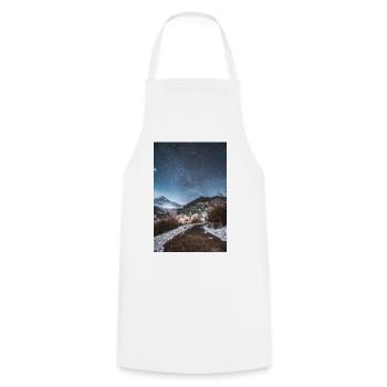 L’Écueil de Nuit Au-dessus des montagnes Agrafa - Tablier de cuisine - blanc - Devant - AI Model Male 185 dark (185cm)