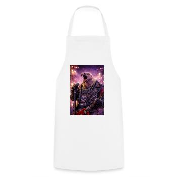 RockyZoo4 - Cooking Apron - white - Front - AI Model Male 185 dark (185cm)
