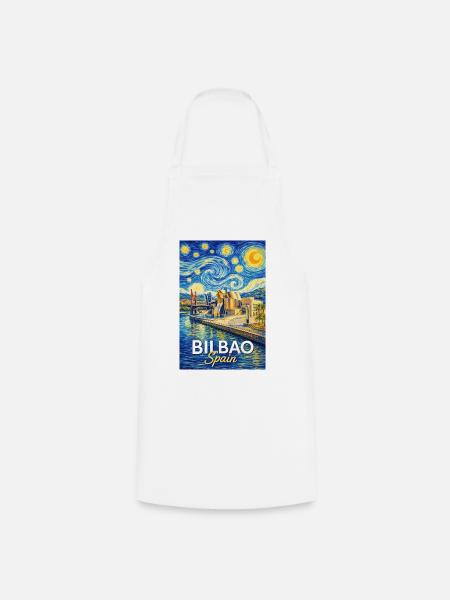 Bilbao Spain - Kochschürze - Weiß