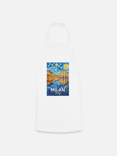 Mailand, Italien. - Kochschürze - Weiß