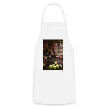 Coconut Street Market Graffiti - Cooking Apron - white - Front - AI Model Male 185 dark (185cm)