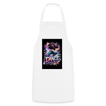 Dance Feel the Beat - Kochschürze - Weiß - Vorne - AI Model Male 185 dark (185cm)