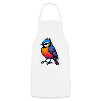 Pop Art: The Burst in Color - Cooking Apron - white - Front - AI Model Male 185 dark (185cm)