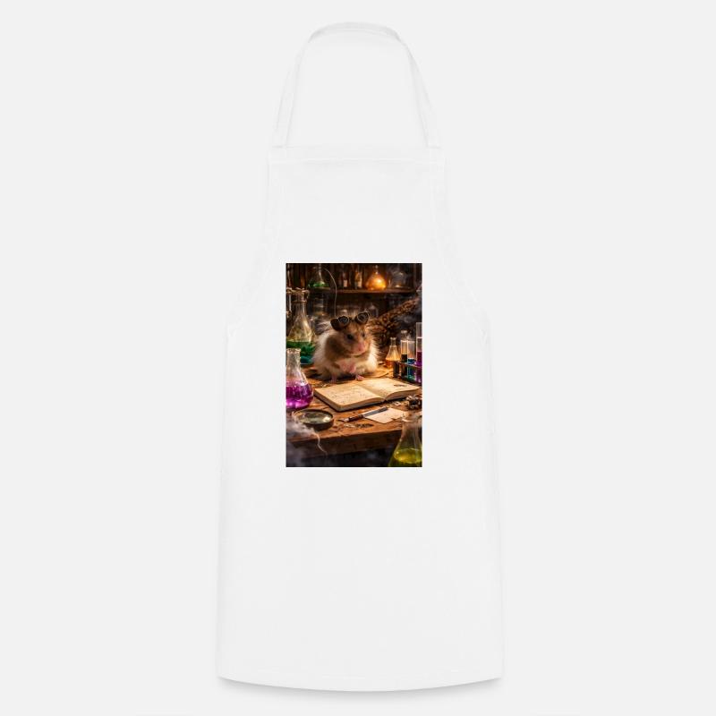 Chico 11: Steampunk Alchemist - Cooking Apron - white