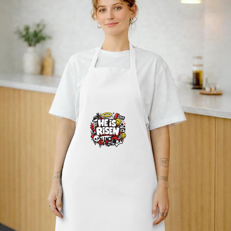 He is Risen Graffiti Easter Cooking Apron