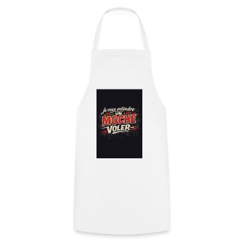Je veux entendre UN MOCHE VOLER - Tablier de cuisine - blanc - Devant - AI Model Male 185 dark (185cm)