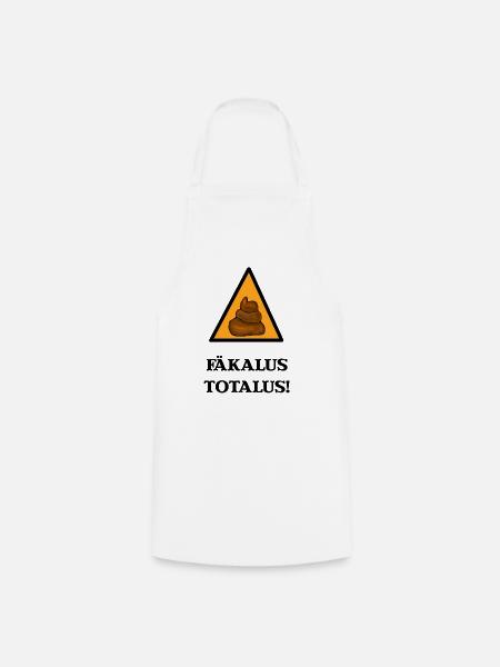 Fäkalus Totalus Witziger Zauberspruch - Kochschürze - Weiß
