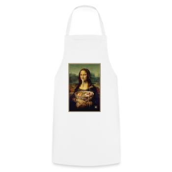 Mona Lisa Verrückter Ramen-Tag - Kochschürze - Weiß - Vorne - AI Model Male 185 dark (185cm)