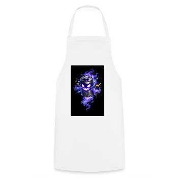 Purple Haunted Cannon Halloween - Cooking Apron - white - Front - AI Model Male 185 dark (185cm)