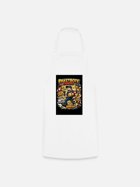 Paketbote Chaos Action - Kochschürze - Weiß