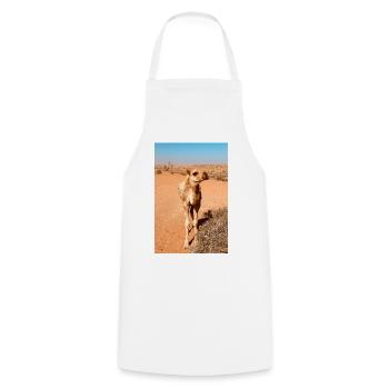 Desert camel in the sun - Cooking Apron - white - Front - AI Model Male 185 dark (185cm)