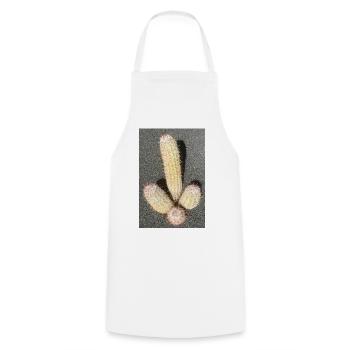 Pastel cactus in desert light - Cooking Apron - white - Front - AI Model Male 185 dark (185cm)