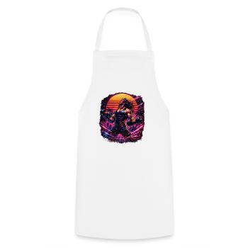 Workout - Cooking Apron - white - Front - AI Model Male 185 dark (185cm)