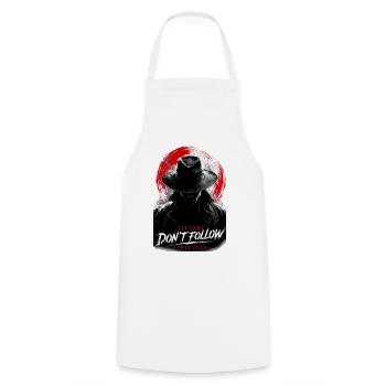 Legends do not lead to follow - Cooking Apron - white - Front - AI Model Male 185 dark (185cm)